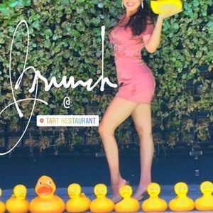 Dark pink romper size small